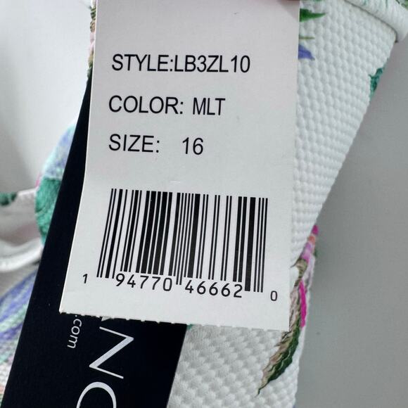 La Blanca Women's Mystic Palms Cutout One Shoulder One Piece Swimsuit SZ XL NWT - Picture 14 of 16